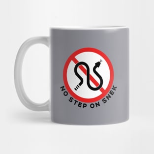 NO STEP ON SNEK — Rattlesnakes Road Sign Mug